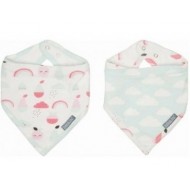 Set 2 bandane - Blush Baby reglabile, cu capse Bebe Jou Set 2 bandane - Blush Baby reglabile, cu capse Bebe Jou