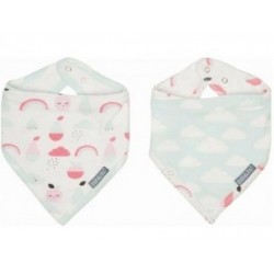 Set 2 bandane - Blush Baby reglabile, cu capse Bebe Jou Set 2 bandane - Blush Baby reglabile, cu capse Bebe Jou