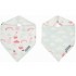 Set 2 bandane - Blush Baby reglabile, cu capse Bebe Jou