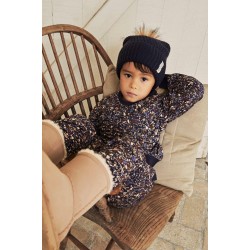Parisian Night 48 - Caciula copii lana merinos tricotata captusita fleece - En Fant