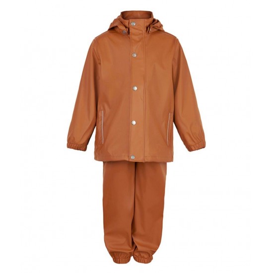Set Leather Brown 86 jacheta+pantaloni ploaie - En Fant Set Leather Brown 86 jacheta+pantaloni ploaie - En Fant