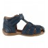 Plain Small Navy 24 - Sandale din piele cu inchidere velcro pentru copii - En Fant