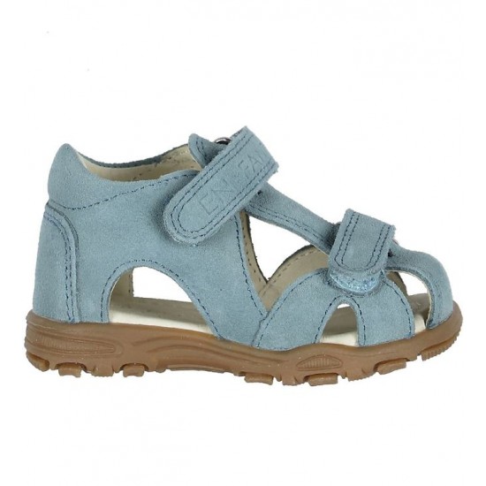 Uranus Petrol Suede 24 - Sandale din piele cu inchidere velcro pentru copii - En Fant Uranus Petrol Suede 24 - Sandale din piele cu inchidere velcro pentru copii - En Fant