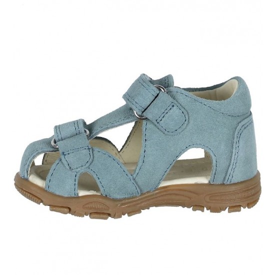 Uranus Petrol Suede 24 - Sandale din piele cu inchidere velcro pentru copii - En Fant Uranus Petrol Suede 24 - Sandale din piele cu inchidere velcro pentru copii - En Fant