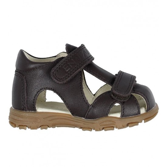 Uranus Brown 21 - Sandale din piele cu inchidere velcro pentru copii - En Fant Uranus Brown 21 - Sandale din piele cu inchidere velcro pentru copii - En Fant