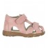 Uranus Rose Suede 23 - Sandale din piele cu inchidere velcro pentru copii - En Fant