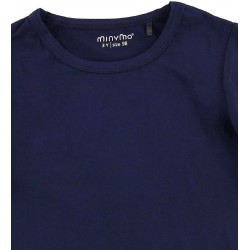 Navy 122 - Tricou fin din vascoza de bambus - Minymo Navy 122 - Tricou fin din vascoza de bambus - Minymo