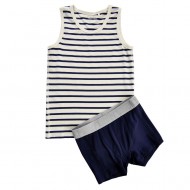 White 122 - Set lenjerie de corp din bambus pentru baieti - Minymo White 122 - Set lenjerie de corp din bambus pentru baieti - Minymo