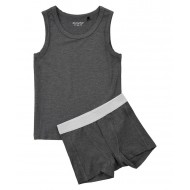 Dark Grey Melange 92 - Set lenjerie de corp din bambus  - Minymo