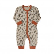 Orange Ducks 70 - Salopeta din lana merinos si bambus - CeLaVi Orange Ducks 70 - Salopeta din lana merinos si bambus - CeLaVi