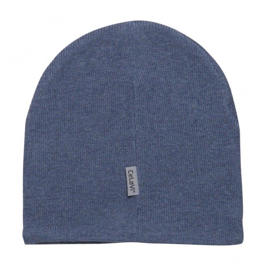 China Blue 116/122 - Fes dublat knit din lana si bumbac - CeLaVi China Blue 116/122 - Fes dublat knit din lana si bumbac - CeLaVi