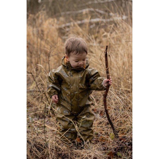 Dino 100 - Costum intreg impermeabil captusit fleece pentru ploaie, vreme rece si vant - CeLaVi 