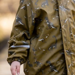 Dino 110 - Costum intreg impermeabil captusit fleece pentru ploaie, vreme rece si vant - CeLaVi Dino 110 - Costum intreg impermeabil captusit fleece pentru ploaie, vreme rece si vant - CeLaVi