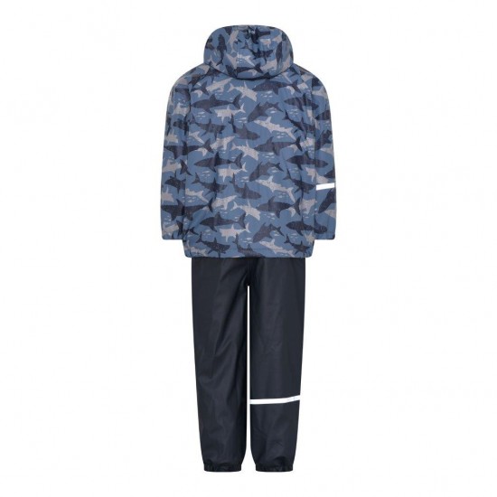 Sharks 110 - Set jacheta+pantaloni impermeabil cu fleece, pentru vreme rece, ploaie si vant - CeLaVi Sharks 110 - Set jacheta+pantaloni impermeabil cu fleece, pentru vreme rece, ploaie si vant - CeLaVi