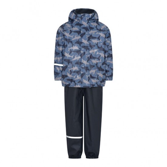 Sharks 110 - Set jacheta+pantaloni impermeabil cu fleece, pentru vreme rece, ploaie si vant - CeLaVi Sharks 110 - Set jacheta+pantaloni impermeabil cu fleece, pentru vreme rece, ploaie si vant - CeLaVi