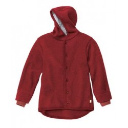 Bordeaux 62/68 - Jacheta din lana merinos organica - tumble/boiled wool - Disana  Bordeaux 62/68 - Jacheta din lana merinos organica - tumble/boiled wool - Disana