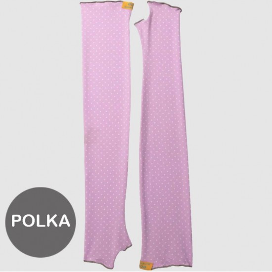 Polka Dots S - Maneci protectie solara UPF50+ Cooling Effect - eclipse