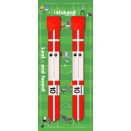 Danemarca - set 2 bratari - Bratara reutilizabila de identificare pentru copii Infoband Danemarca - set 2 bratari - Bratara reutilizabila de identificare pentru copii Infoband