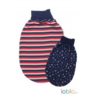 Stripped Red - Iobio Swaddler - Sac de dormit reversibil din bumbac organic  Stripped Red - Iobio Swaddler - Sac de dormit reversibil din bumbac organic
