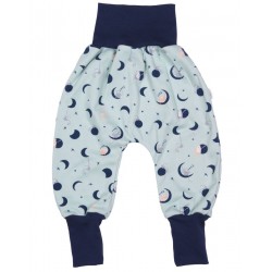 Moon Monkeys 50/56 - Pantaloni Salvari Joga subtiri din bumbac organic - Iobio 