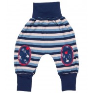 Stripped Blue 74/80 - Pantaloni Salvari Joga din bumbac organic - Iobio  Stripped Blue 74/80 - Pantaloni Salvari Joga din bumbac organic - Iobio