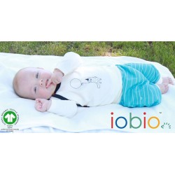 Sevilla Blue-White Wave 62/68 - Pantaloni Salvari 3/4 din bumbac organic - Iobio Sevilla Blue-White Wave 62/68 - Pantaloni Salvari 3/4 din bumbac organic - Iobio