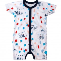 Balloons 74/80 - Playsuit din bumbac organic interlock GOTS - Iobio 