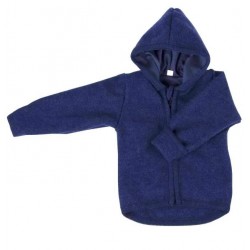 Sapphire Blue 74/80 - Jacheta din lana merinos organica - tumble/boiled wool - Iobio  Sapphire Blue 74/80 - Jacheta din lana merinos organica - tumble/boiled wool - Iobio