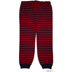 Berry/Dark Blue 62/68 - Pantaloni leggings din lana merinos impletita - Iobio Berry/Dark Blue 62/68 - Pantaloni leggings din lana merinos impletita - Iobio