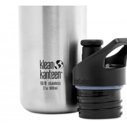Classic Narrow Black Camo - Recipient din otel inoxidabil 800 ml cu capac sport - Klean Kanteen