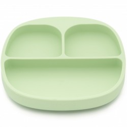 Set de masa silicon Sage - farfurie compartimentata cu ventuza si lingurita  Set de masa silicon Sage - farfurie compartimentata cu ventuza si lingurita