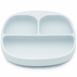 Set de masa silicon Ice - farfurie compartimentata cu ventuza si lingurita  Set de masa silicon Ice - farfurie compartimentata cu ventuza si lingurita