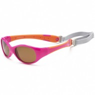 Flex 3/6 ani - Hot Pink Orange - Ochelari de soare pentru copii - Koolsun Flex 3/6 ani - Hot Pink Orange - Ochelari de soare pentru copii - Koolsun