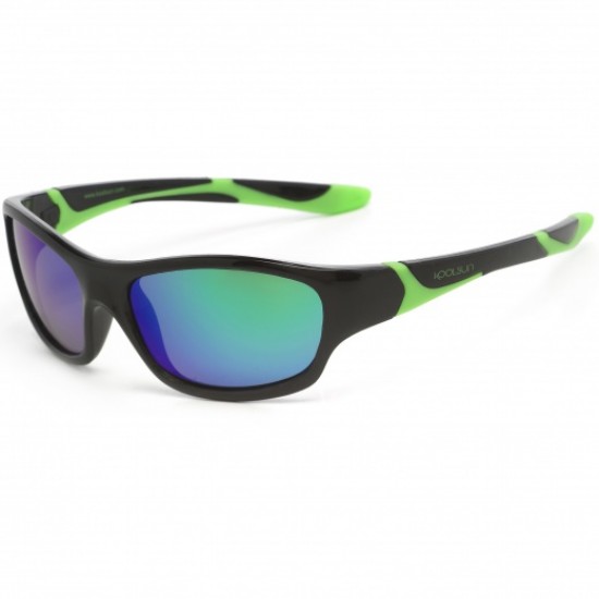 Sport 3/8 ani - Black Lime - Ochelari de soare pentru copii - Koolsun Sport 3/8 ani - Black Lime - Ochelari de soare pentru copii - Koolsun
