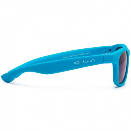 Wave 1/5 ani - Neon Blue - Ochelari de soare pentru copii -  Koolsun