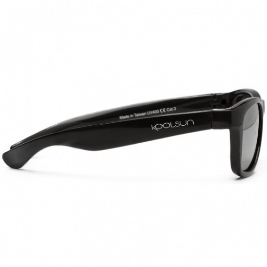 Wave 1/5 ani - Matte Black - Ochelari de soare pentru copii - Koolsun Wave 1/5 ani - Matte Black - Ochelari de soare pentru copii - Koolsun