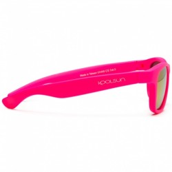 Wave 3/10 ani - Neon Pink - Ochelari de soare pentru copii -  Koolsun