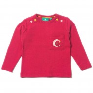 Bluzita fina din bumbac organic - Little Green Radicals - Raspberry Pointelle 4/5 ani Bluzita fina din bumbac organic - Little Green Radicals - Raspberry Pointelle 4/5 ani