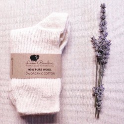 Sosete medii Pia pentru copii - lana+bumbac organic 26/28 - Lana Bambini - Ecru Sosete medii Pia pentru copii - lana+bumbac organic 26/28 - Lana Bambini - Ecru