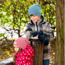 Fes Green Stripes din lana merinos si matase 46 Fes Green Stripes din lana merinos si matase 46