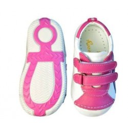 Sneakers Pink 21 - Ghete din piele cu velcro - Rose et Chocolat Sneakers Pink 21 - Ghete din piele cu velcro - Rose et Chocolat