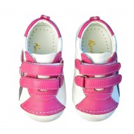 Sneakers Pink 23 - Ghete din piele cu velcro - Rose et Chocolat  Sneakers Pink 23 - Ghete din piele cu velcro - Rose et Chocolat