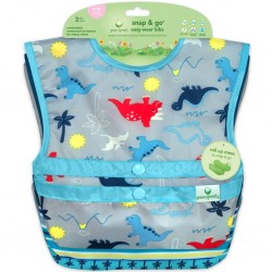 Set 3 bavetele Easy Wear Snap'n Go - Green Sprouts - Dinosaurs Set 3 bavetele Easy Wear Snap'n Go - Green Sprouts - Dinosaurs