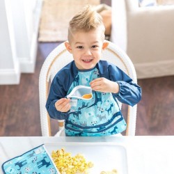 Bavetica Aqua Dogs multifunctionala cu maneci lungi 12-24 luni - Green Sprouts Bavetica Aqua Dogs multifunctionala cu maneci lungi 12-24 luni - Green Sprouts