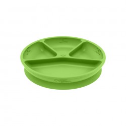 Farfurie de invatare compartimentata - Learning Plate Divided - Green Sprouts - Green