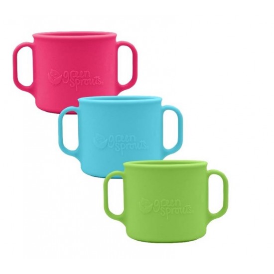 Cana de invatare - Learning Cup - Green Sprouts - Pink