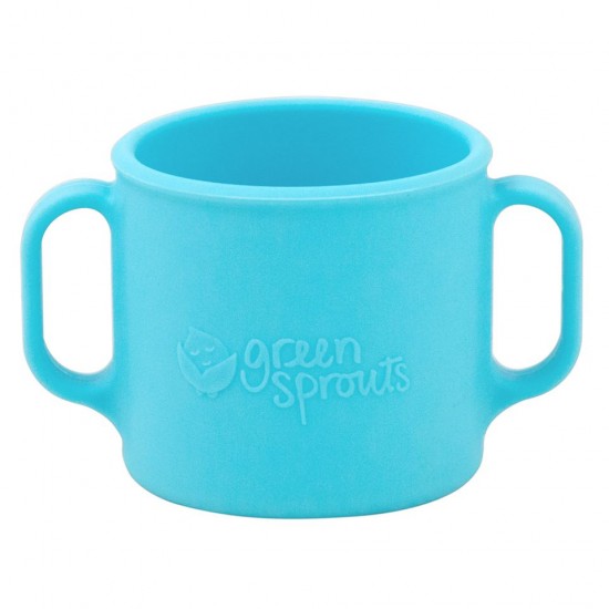 Cana de invatare - Learning Cup - Green Sprouts - Aqua Cana de invatare - Learning Cup - Green Sprouts - Aqua