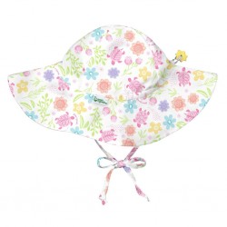 White Turtle Floral 0/6 luni - Palarie fete SPF 50+ cu snur reglator Green Sprouts by iPlay White Turtle Floral 0/6 luni - Palarie fete SPF 50+ cu snur reglator Green Sprouts by iPlay