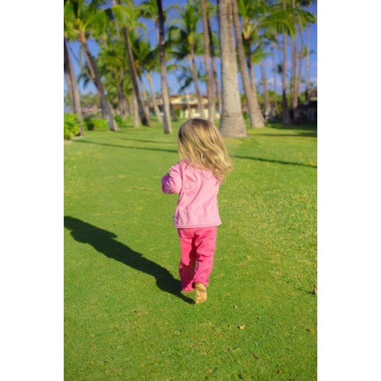 Pink 3T/4T - Pantaloni tehnici SPF50+ Breatheasy Stay Cool Green Sprouts by iPlay Pink 3T/4T - Pantaloni tehnici SPF50+ Breatheasy Stay Cool Green Sprouts by iPlay